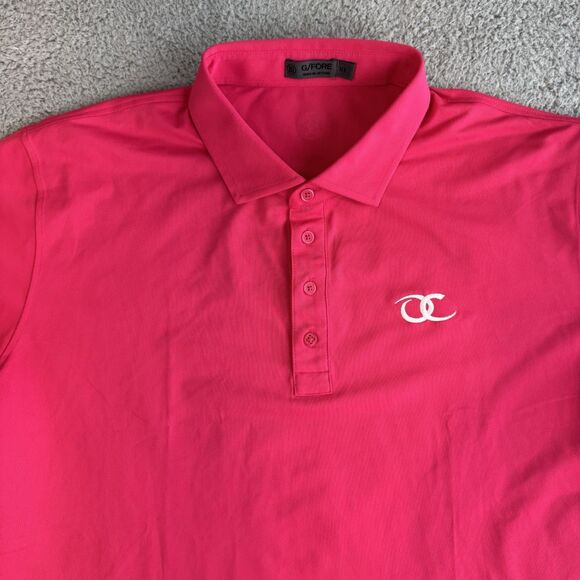 G/Fore Shirt Men's XL Pink Polo Performance Stretch Golf Casual - Picture 3 of 9